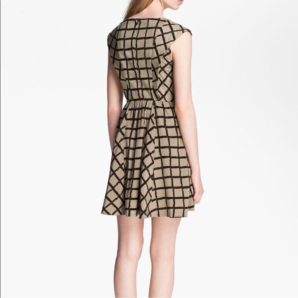 Nwot Rag & Bone Lorie Windowpane Print Flare Dres… - image 2